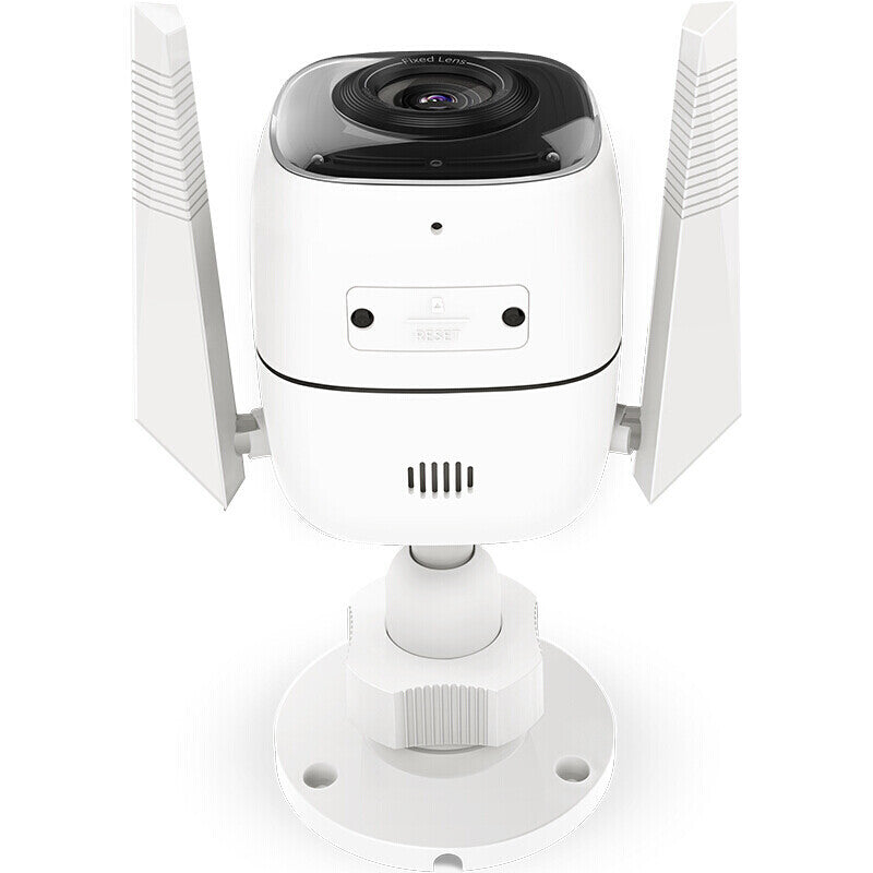 Telecamera di sicurezza installata su una parete esterna