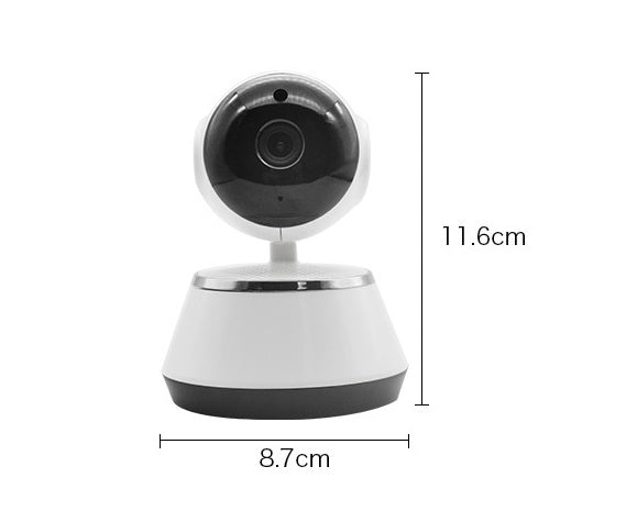 Telecamera videosorveglianza MicroElgo, design compatto 11.6cm x 8.7cm, ideale per sicurezza domestica