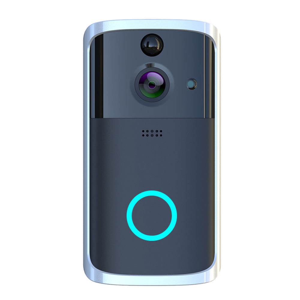 Telecamera videosorveglianza con sensore e pulsante illuminato, ideale per sicurezza domestica
