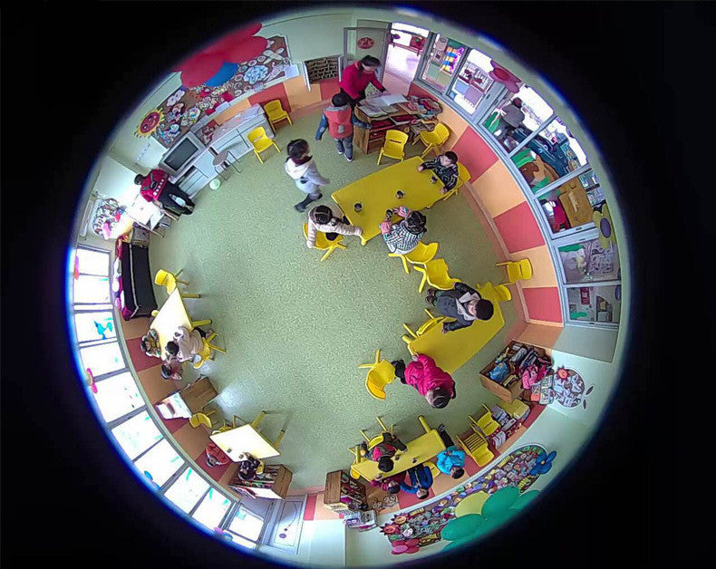 Dettaglio della base di fissaggio della telecamera fisheye
