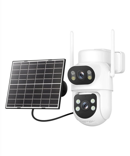 Confezione e accessori inclusi della telecamera 4G PTZ solare