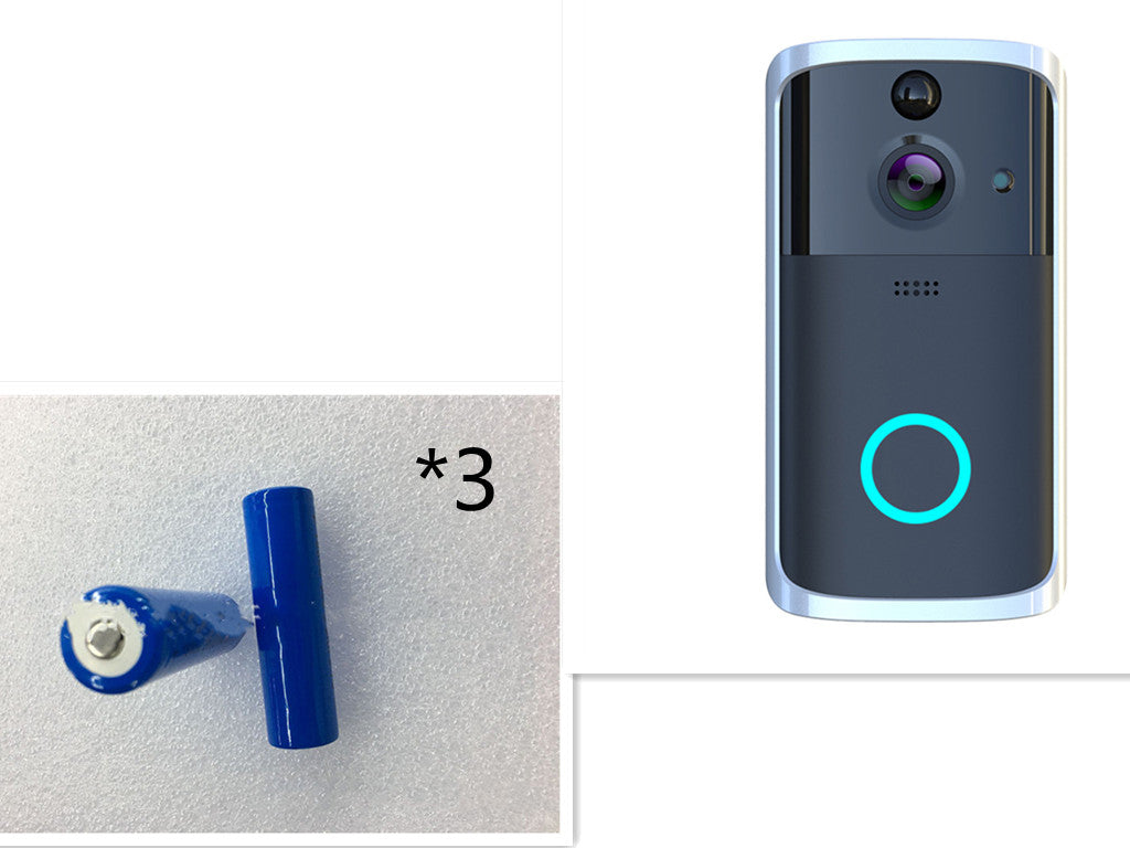 Telecamera videosorveglianza MicroElgo con batterie incluse, design moderno e pulsante illuminato