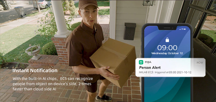 App Mi Home su smartphone con la diretta video della telecamera