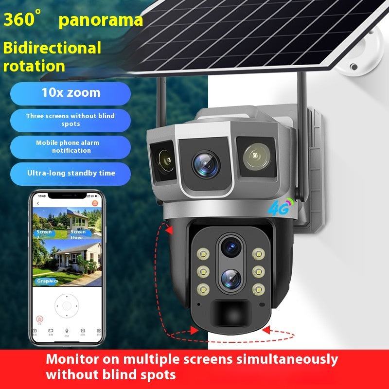 Telecamera V380 montata in esterno con supporto a parete