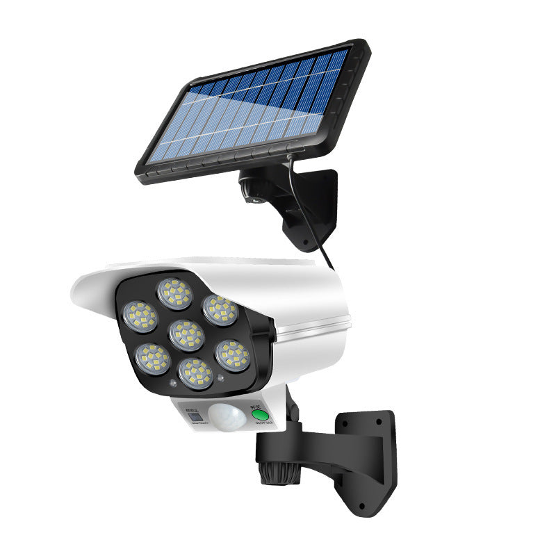 Dettaglio dei LED della lampada da parete a forma di telecamera