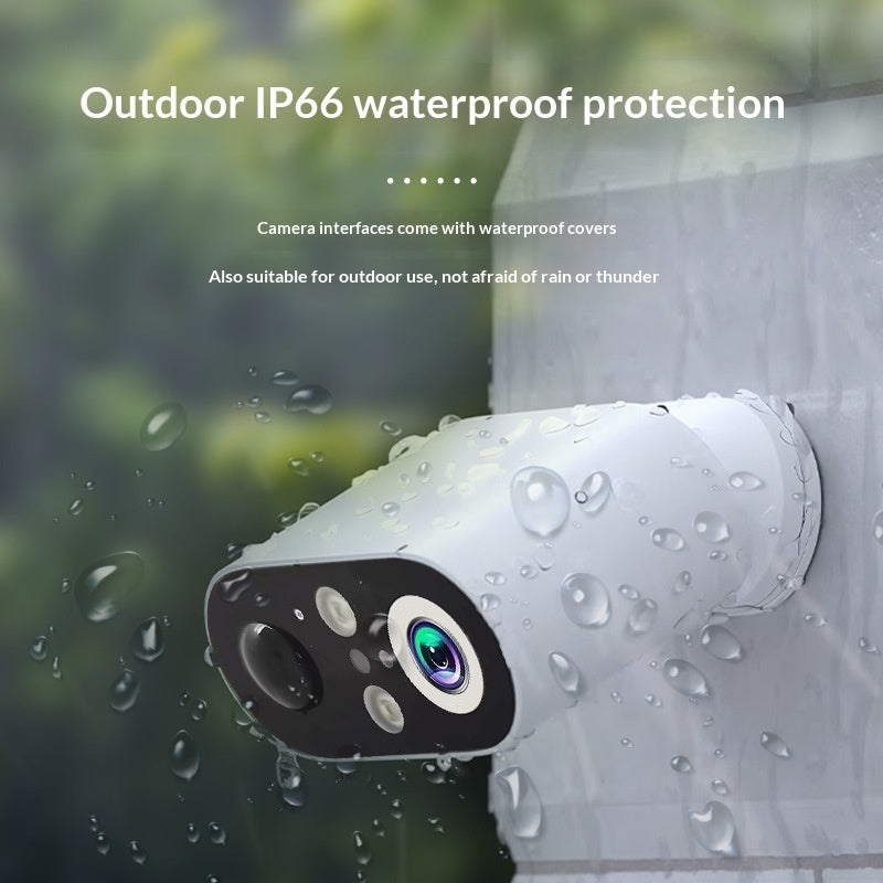 Telecamera di sicurezza WiFi con pannello solare vista frontale