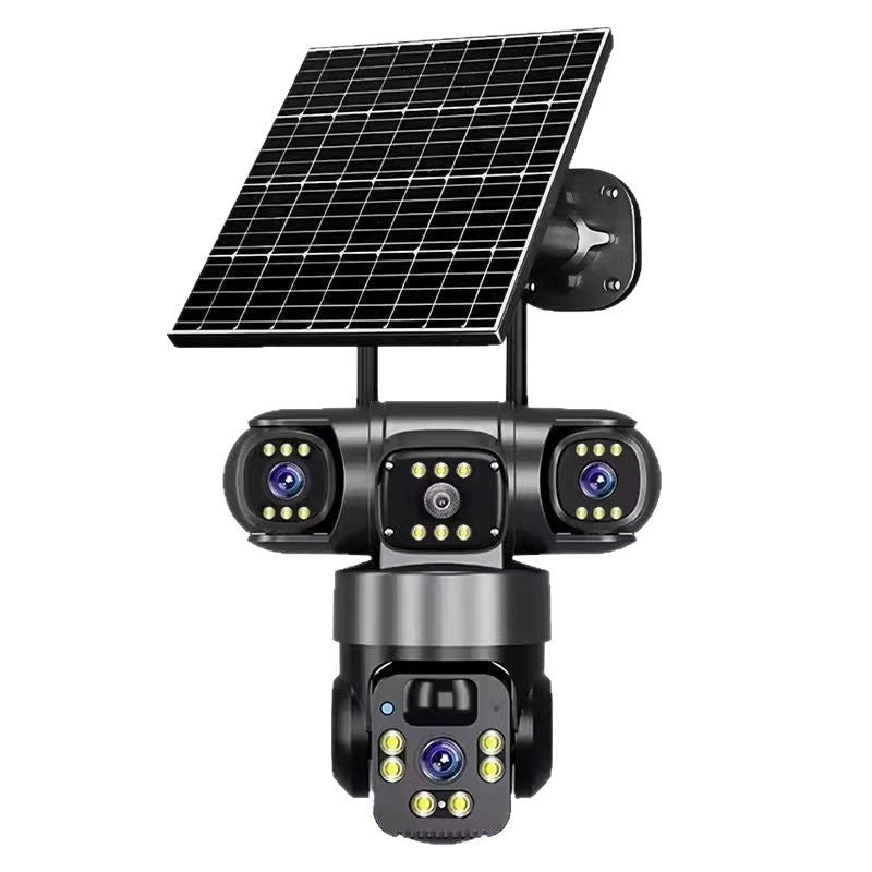 Dettaglio degli obiettivi e dei LED per la visione notturna a colori
