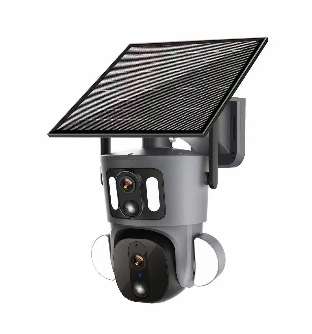 Confezione e accessori inclusi della telecamera solare a doppio obiettivo